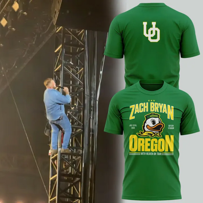 03.10. Perfect Shirt Zach Bryan x Oregon Football - With Heaven On Tour T-Shirt