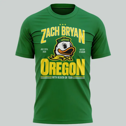 03.10. Perfect Shirt Zach Bryan x Oregon Football - With Heaven On Tour T-Shirt