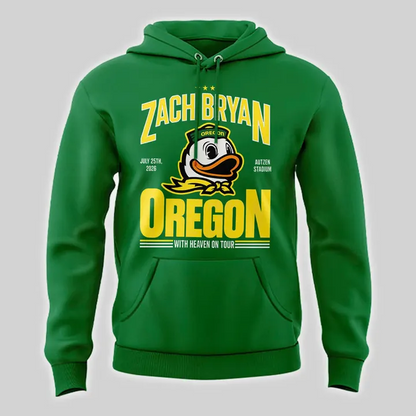 03.12. Perfect Hoodie 2026 Zach Bryan x Oregon Football - With Heaven On Tour Hoodie