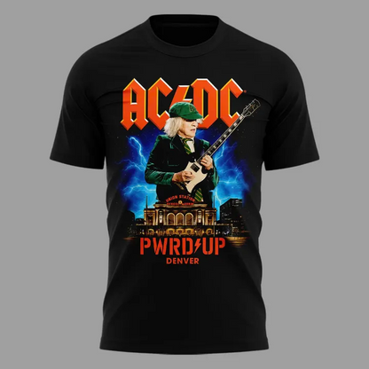 05.03. New Black Shirt AC/DC - Exclusive Denver Event Shirt - Power Up Tour 2026 T-Shirt