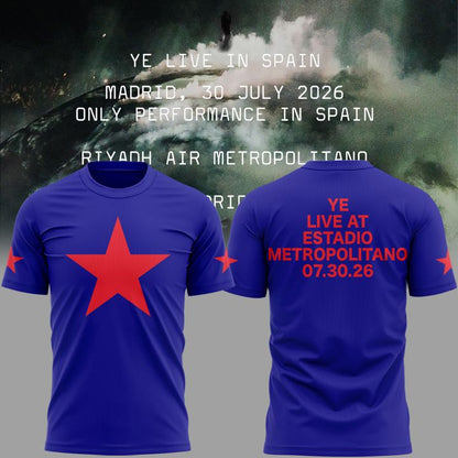 2026 Ye Live Concert Tour - SPAIN MADRID T-shirt