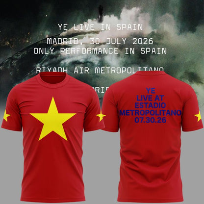 2026 Ye Live Concert Tour - SPAIN MADRID T-shirt (Copy)