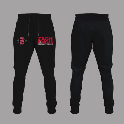 01.06. Black Shirt Zach Bryan x San Diego State Football - With Heaven On Tour 2026 T-Shirt