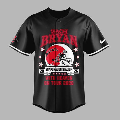 02.20. New Jersey Zach Bryan x San Diego State Football - With Heaven On Tour 2026 Jersey