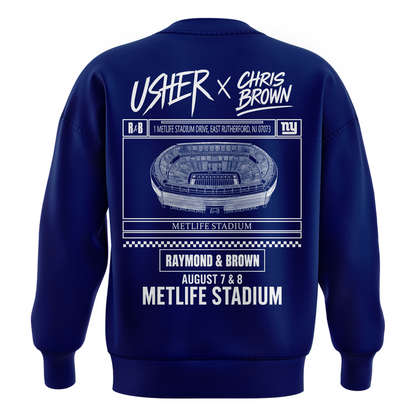 Limited Edition New York Giants x Usher & Chris Brown 2026 Sweatshirt