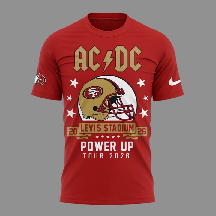 01.06. Limited Edition AC/DC x San Francisco 49ers - Power Up Tour 2026 T-Shirt