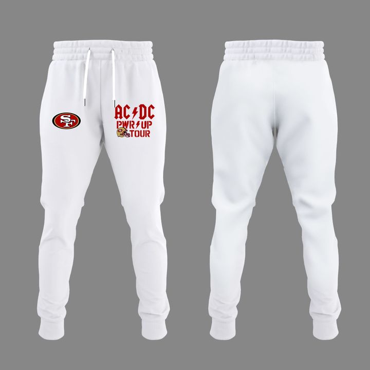 04.2. White Hoodie AC/DC - North America Power Up Tour 2026 Hoodie