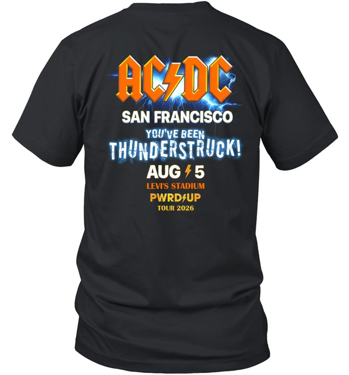 01.13. Special Shirt AC/DC - San Francisco, CA - Power Up Tour 2026 T-Shirt