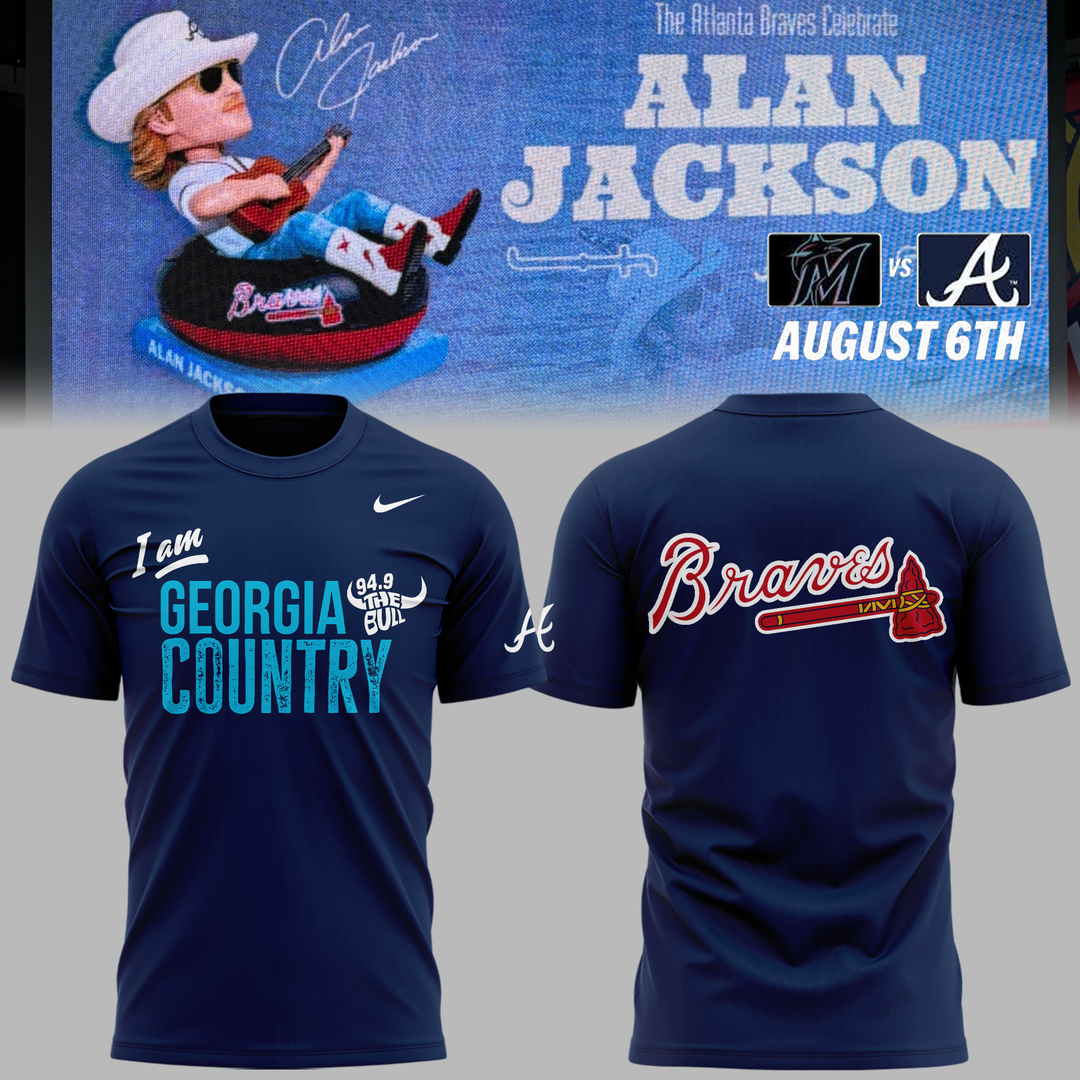 02.Atlanta Braves- Alan Jackson Celebration Night 2026 T-shirt
