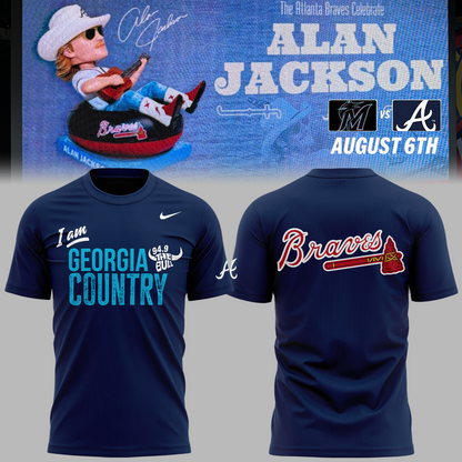 02.Atlanta Braves- Alan Jackson Celebration Night 2026 T-shirt