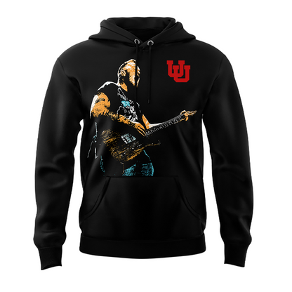 Exclusive Version Utah Utes Football x Zach Bryan Black Hoodie 2026