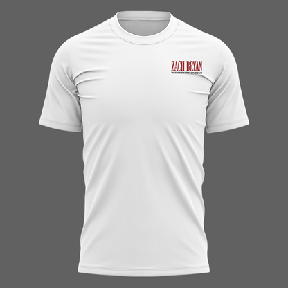 Exclusive Version Utah Utes Football x Zach Bryan White T-Shirt 2026