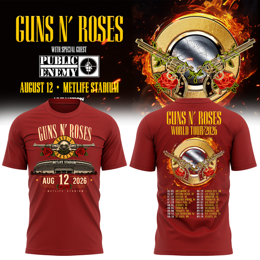 1. Limited Edition Guns N’ Roses x MetLife Stadium 2026 T-Shirt