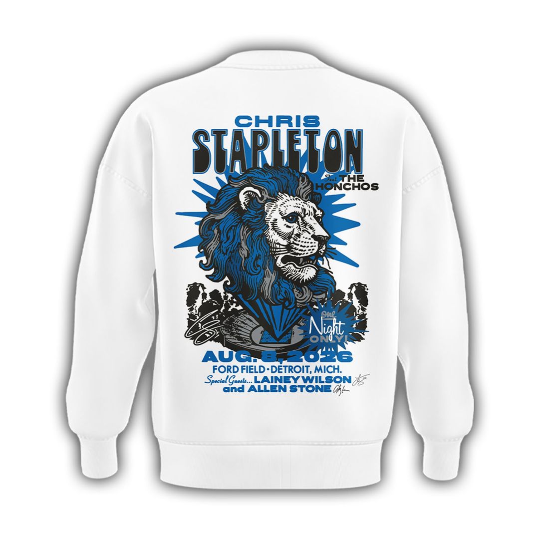 Limited Edition Chris Stapleton x Detroit Lions Event Sweatshirt