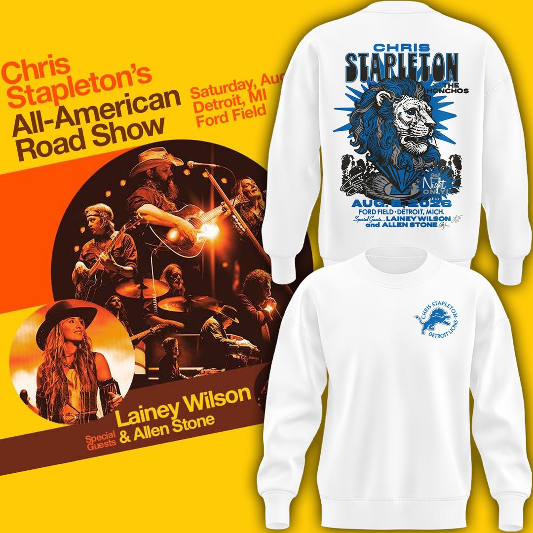 Limited Edition Chris Stapleton x Detroit Lions Event Sweatshirt