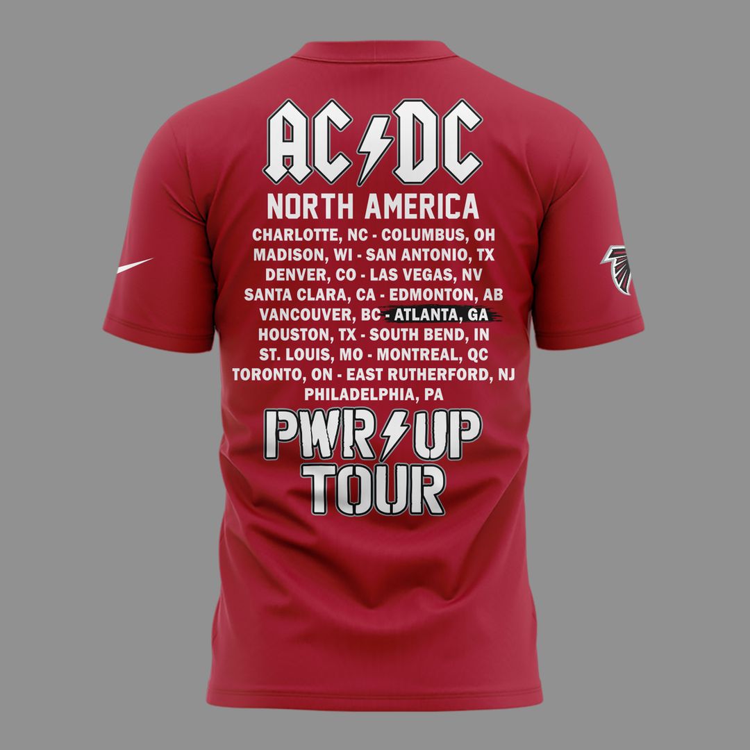 01. New Shirt AC/DC x Atlanta Falcons - Power Up Tour 2026 T-Shirt
