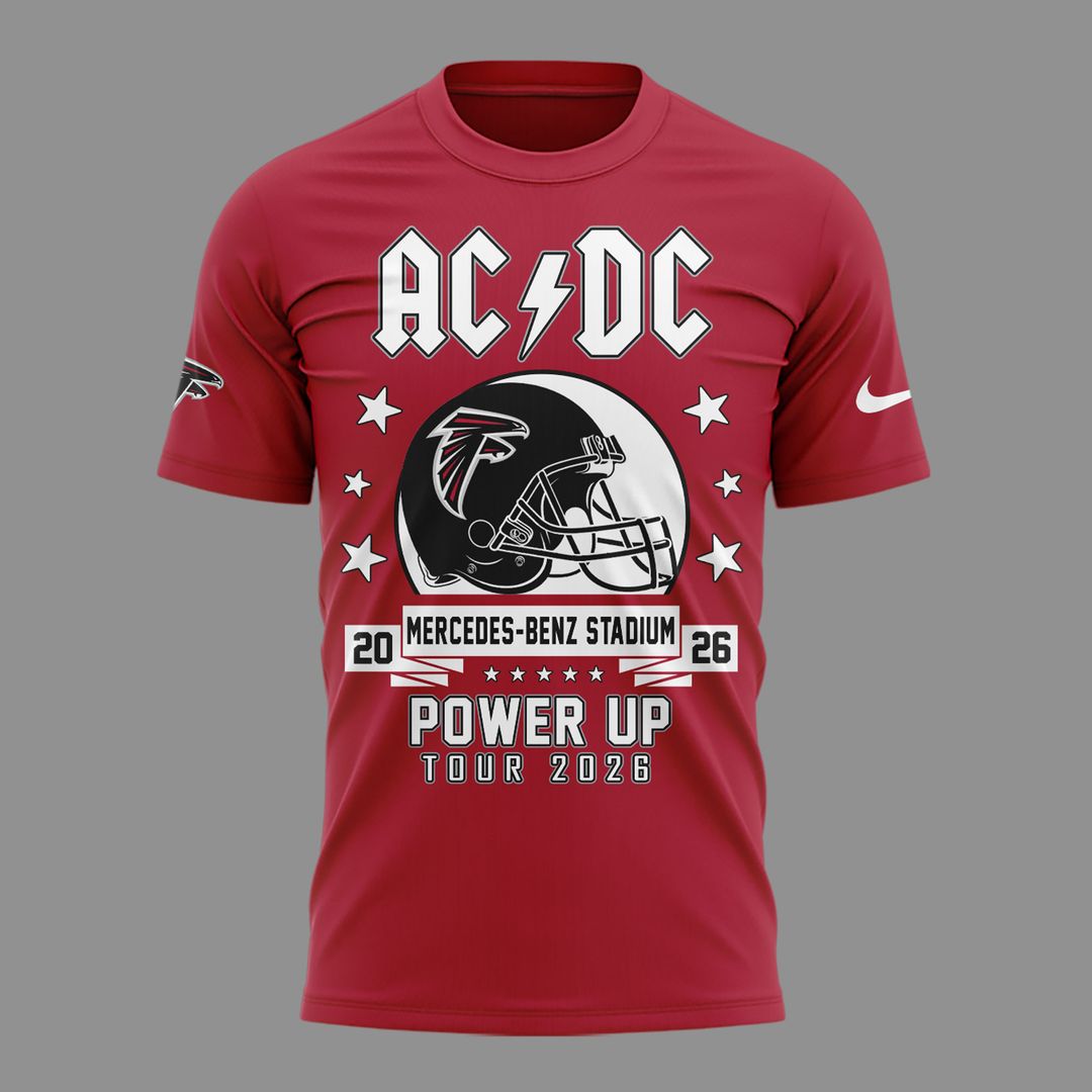 01. New Shirt AC/DC x Atlanta Falcons - Power Up Tour 2026 T-Shirt