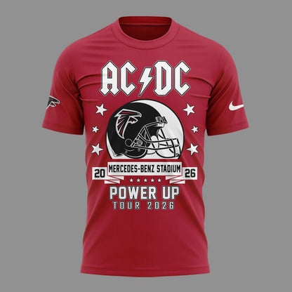 01. New Shirt AC/DC x Atlanta Falcons - Power Up Tour 2026 T-Shirt