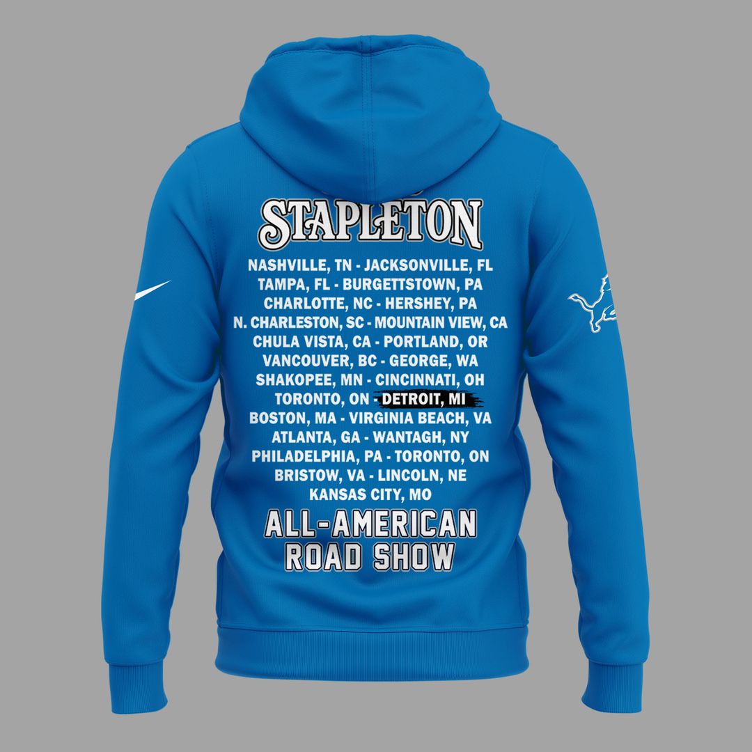 26. Limited Edition Chris Stapleton x Detroit Lions - All American Road Show Hoodie