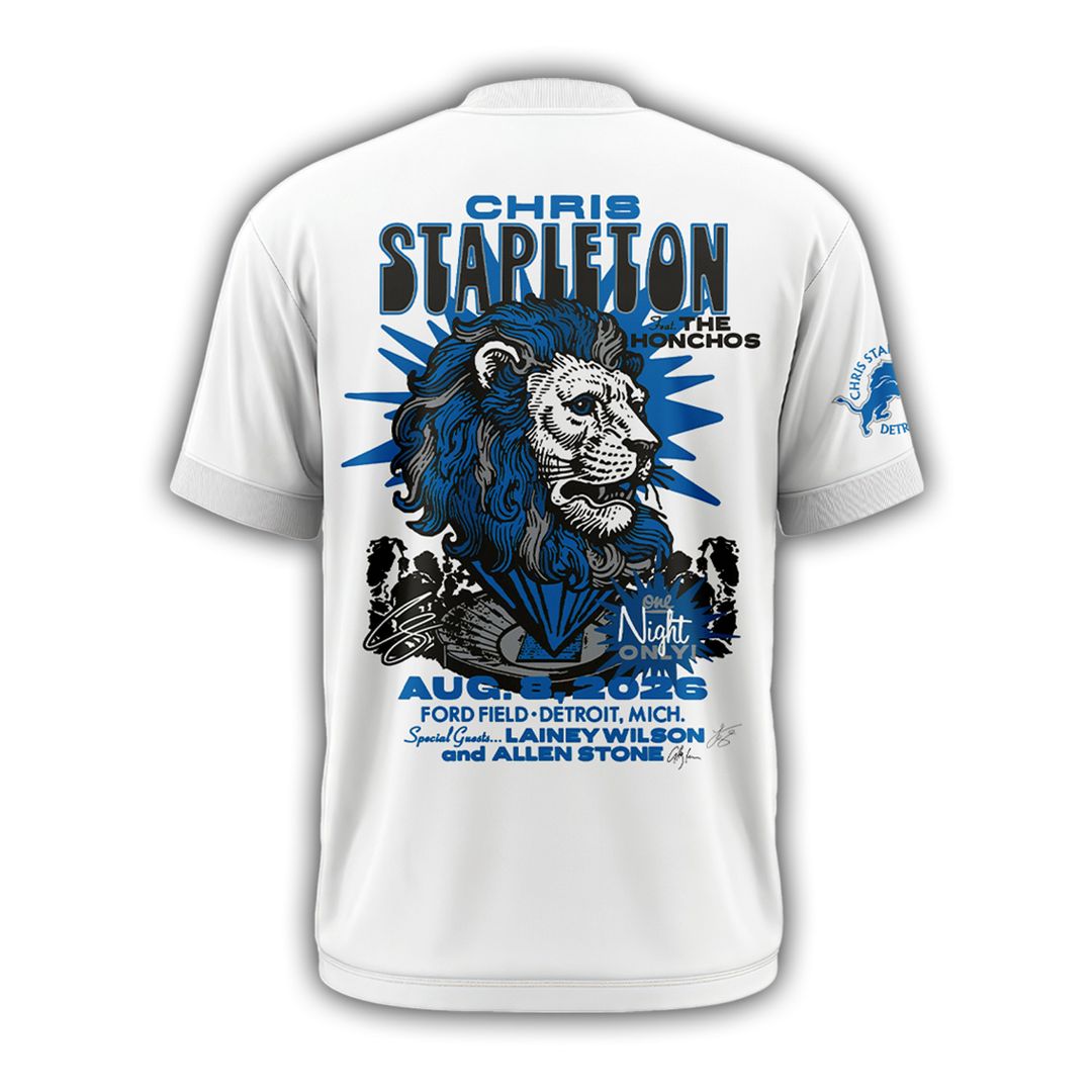 Limited Edition Chris Stapleton x Detroit Lions Event T-Shirt