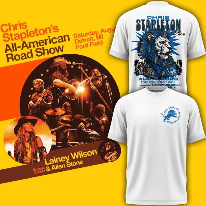 Limited Edition Chris Stapleton x Detroit Lions Event T-Shirt