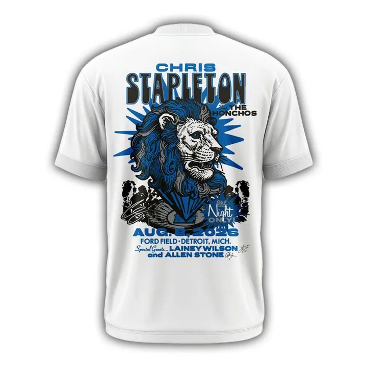 Limited Edition Chris Stapleton x Detroit Lions Event T-Shirt