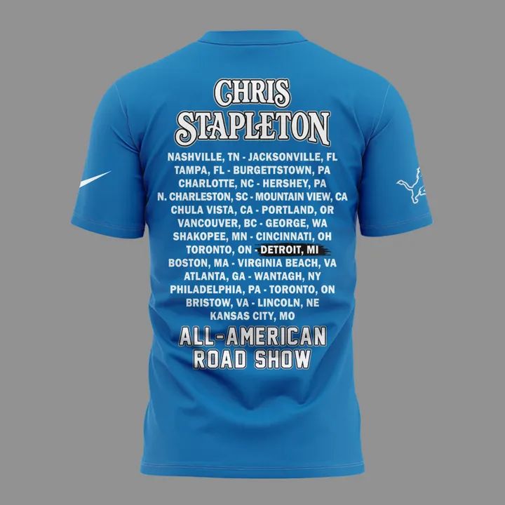 5. Chris Stapleton Show Tshirt- Detroit, MI