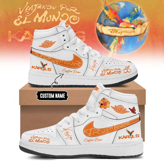 Karol G – Viajando Por El Mundo Tropitour 2026 Limited Edition AJ1 Sneakers 8