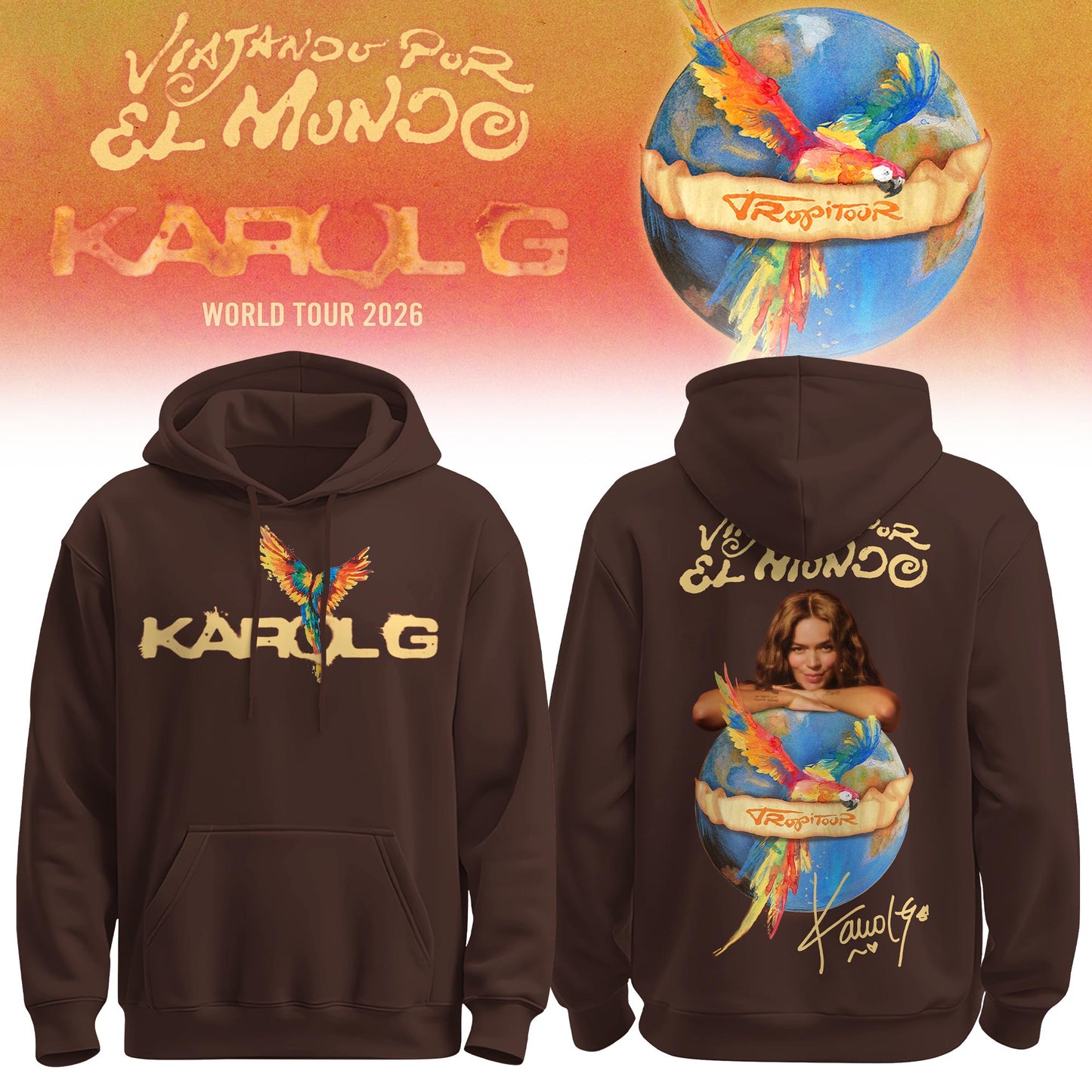 Karol G – Viajando Por El Mundo Tropitour 2026 Limited Edition Hoodie 2