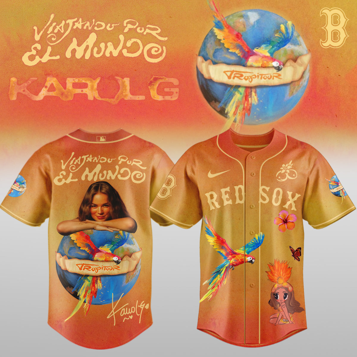 Karol G x MLB – Nos Vamos de Tour JERSEY (All Team) 7