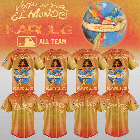 Karol G x MLB – Nos Vamos de Tour JERSEY (All Team) 3