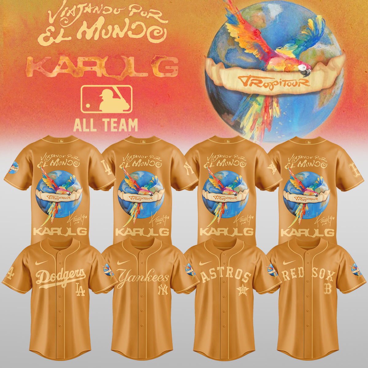 Karol G x MLB – Nos Vamos de Tour JERSEY (All Team) 2