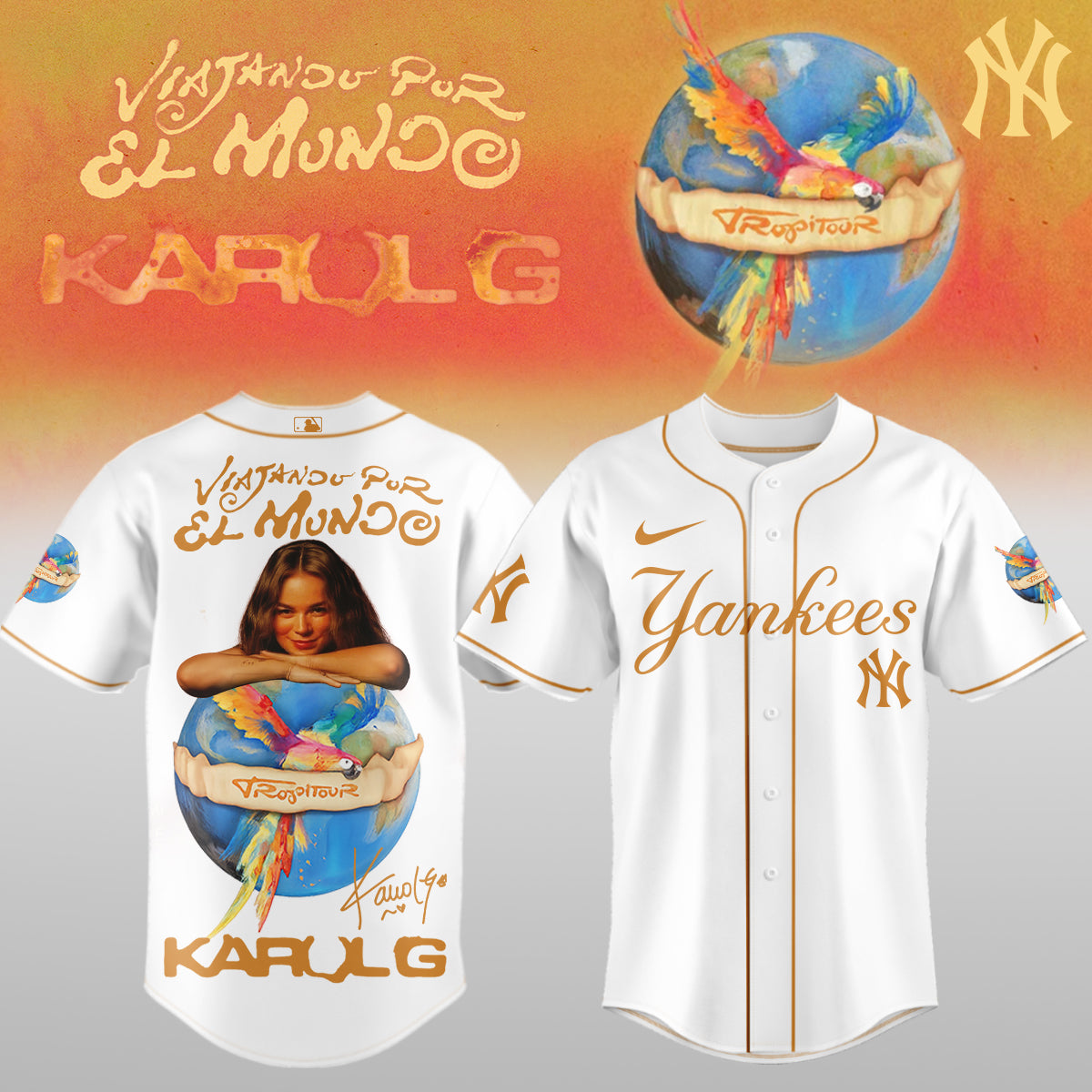 Karol G x MLB – Nos Vamos de Tour JERSEY (All Team) 4