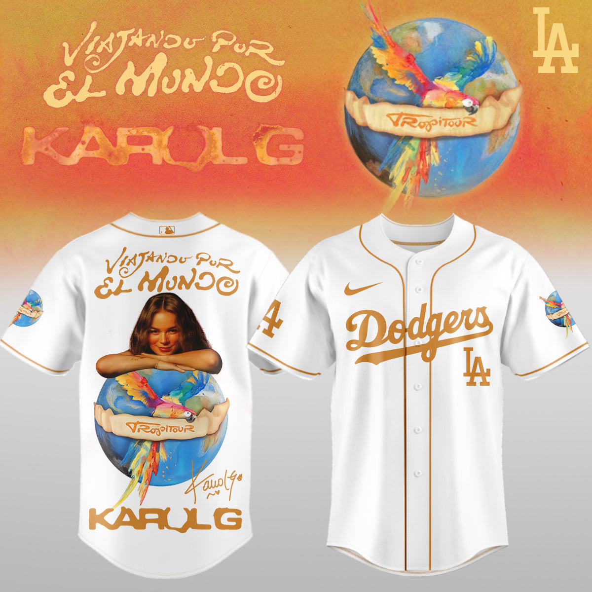 Karol G x MLB – Nos Vamos de Tour JERSEY (All Team) 4