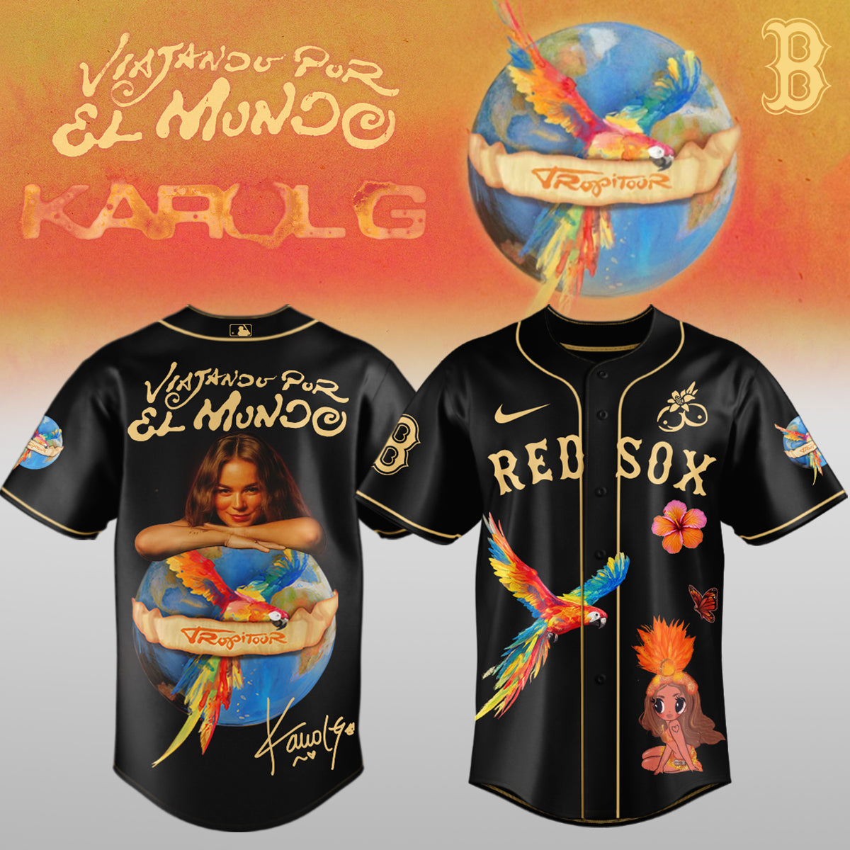 Karol G x MLB – Nos Vamos de Tour JERSEY (All Team) 5