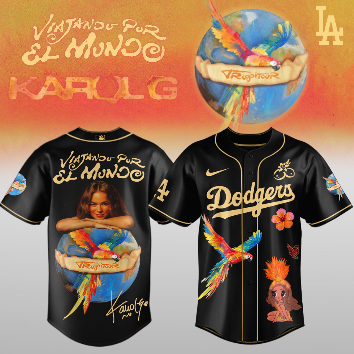 Karol G x MLB – Nos Vamos de Tour JERSEY (All Team) 5