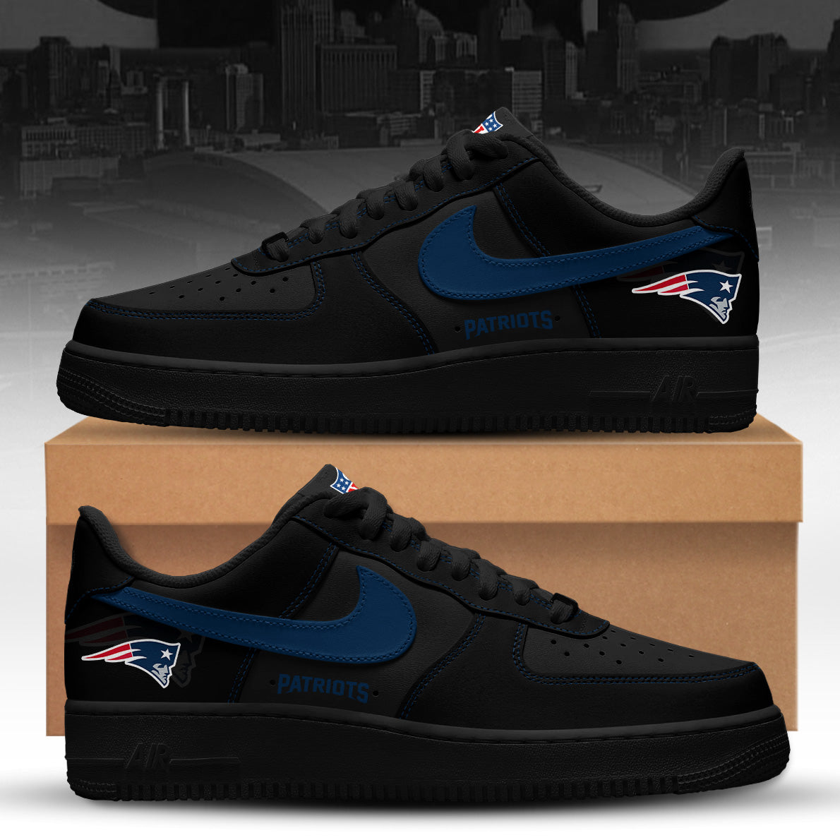 New England Patriots Blackout Edition Shoes