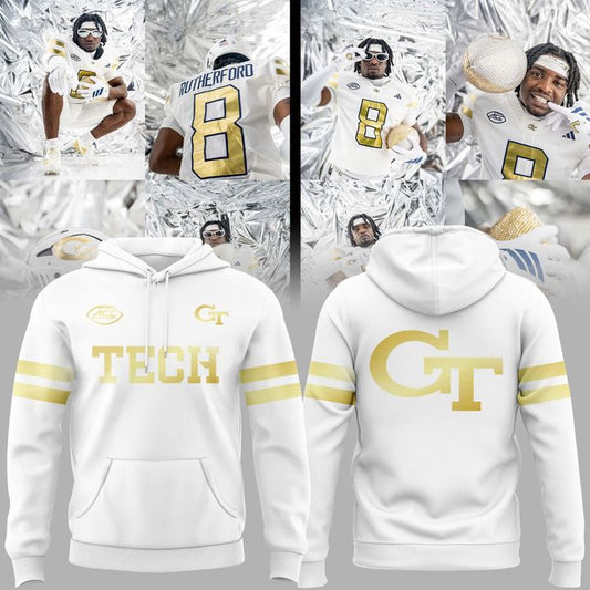 Special New The Icy Whites Georgia Tech Uniform Hoodie