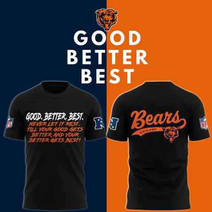Chicago Bears GOOD. BETTER. BEST Limited T-shirt - Black