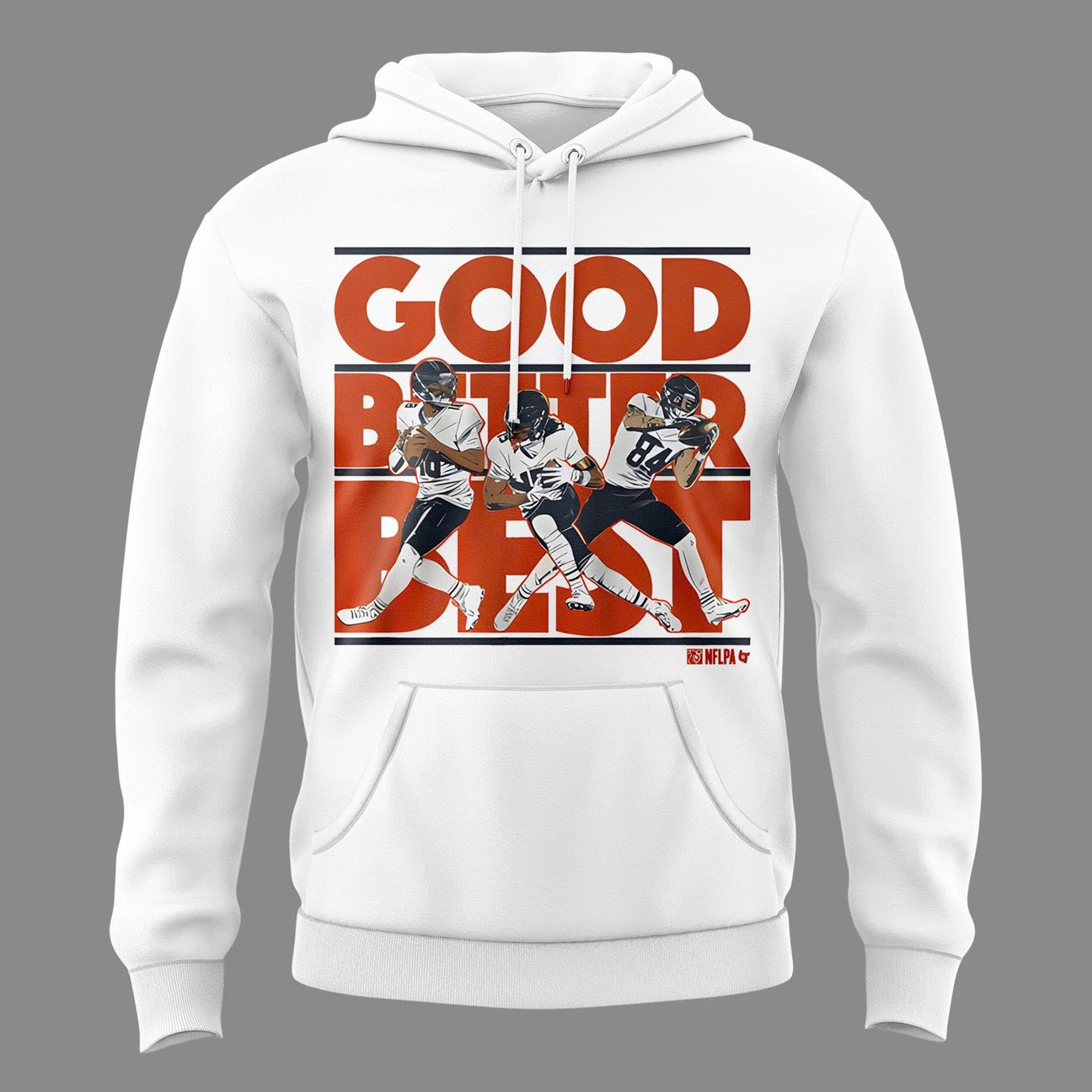 Chicago Bears GOOD. BETTER. BEST Hoodie - White
