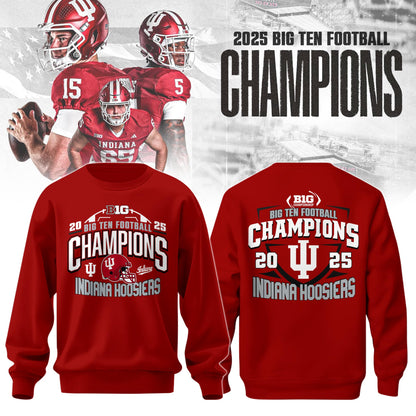 IU 2025 Big Ten Football Conference Champions Sweatshirt Limited Edition