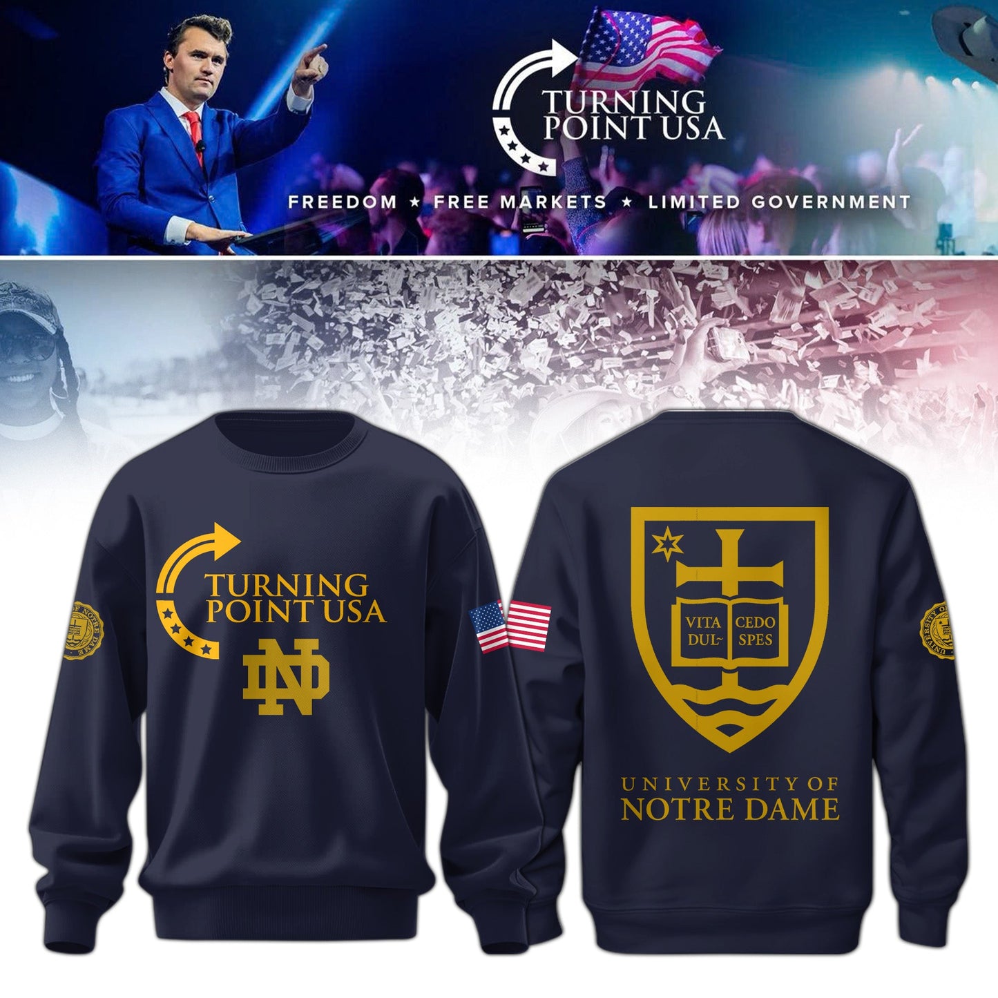. Notre Dame Campus Freedom Sweatshirt