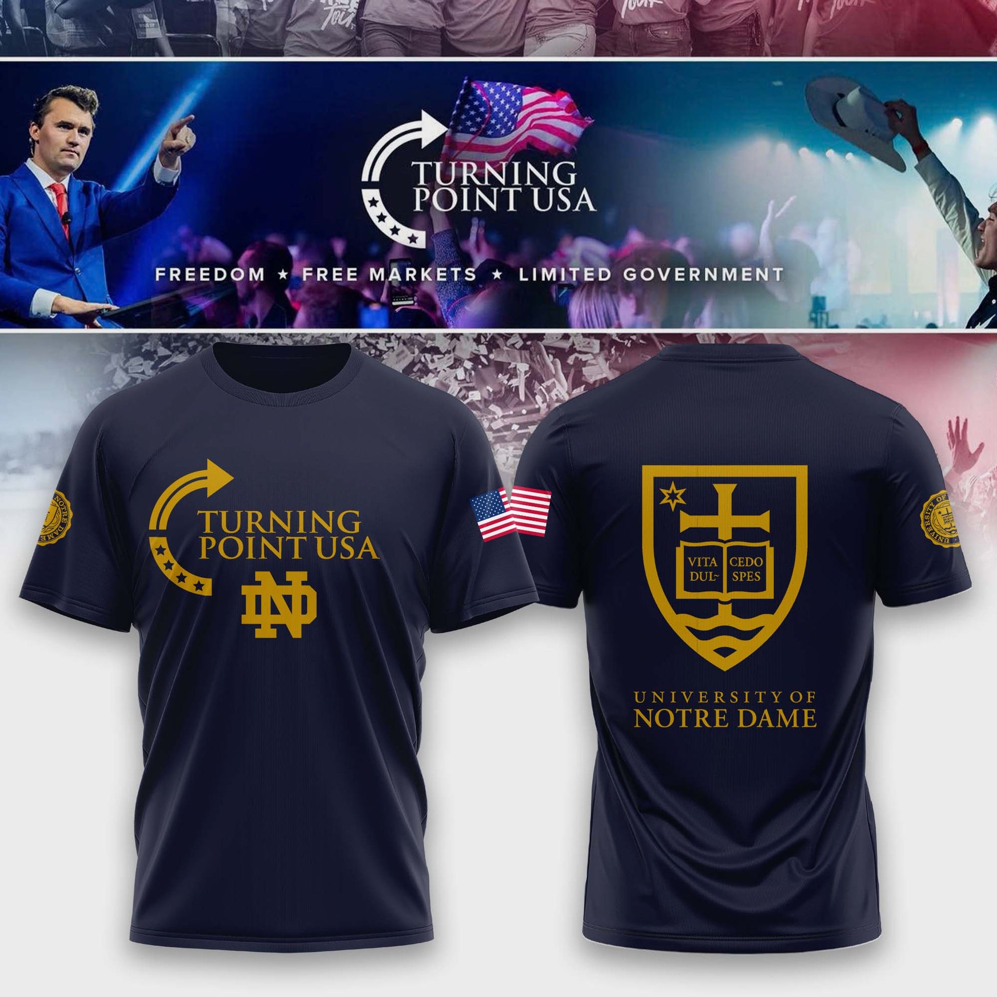 .    Notre   Dame Campus Freedom Tshirt