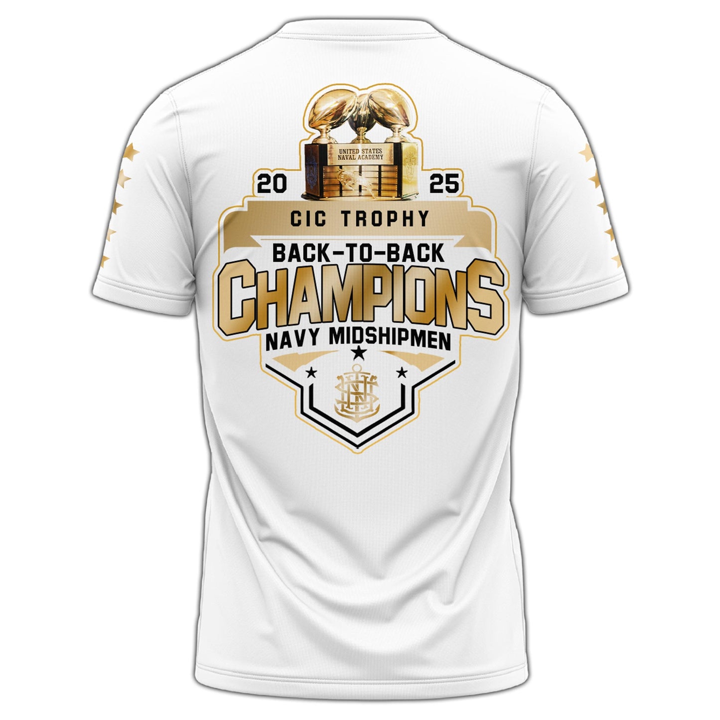 Navy Midshipmen Special Back to Back CIC trophy Champions 2025 T.shirt