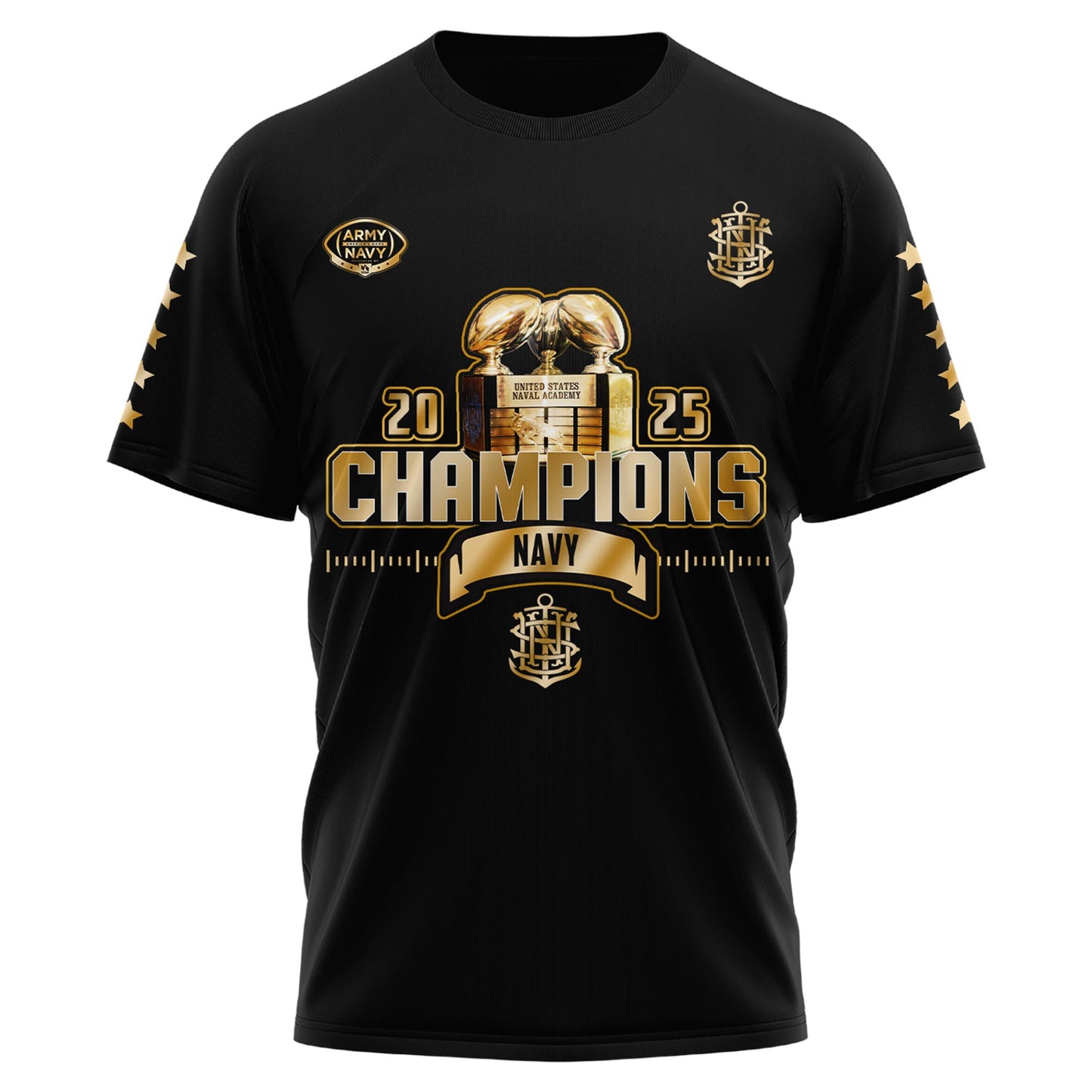 Navy Midshipmen Special Back to Back CIC trophy Champions 2025 T-Shirt