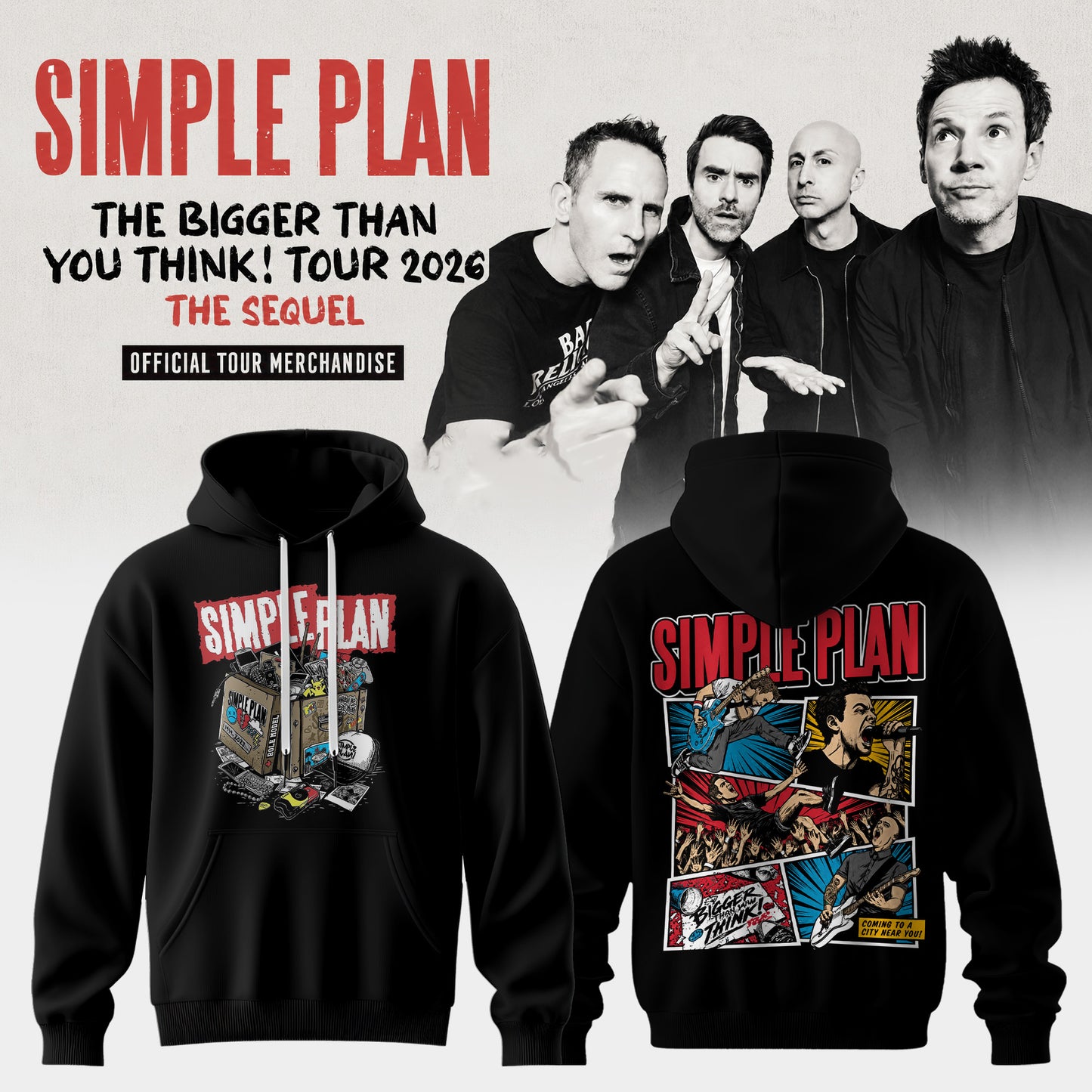 The Bigger Than You Think Tour 2026 Heavyweight 3D Graphic Tee – Alternative Rock