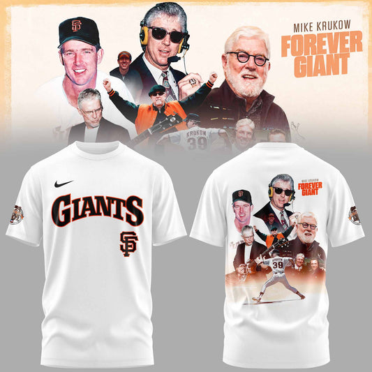 _SF Gnts 39 Years Mike Krukow Forever Giants 3D All-Over Print T-Shirt V3