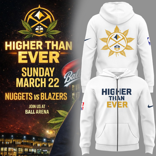 Denver Nuggets - Limited Edition Higher Than Ever ZipHoodie