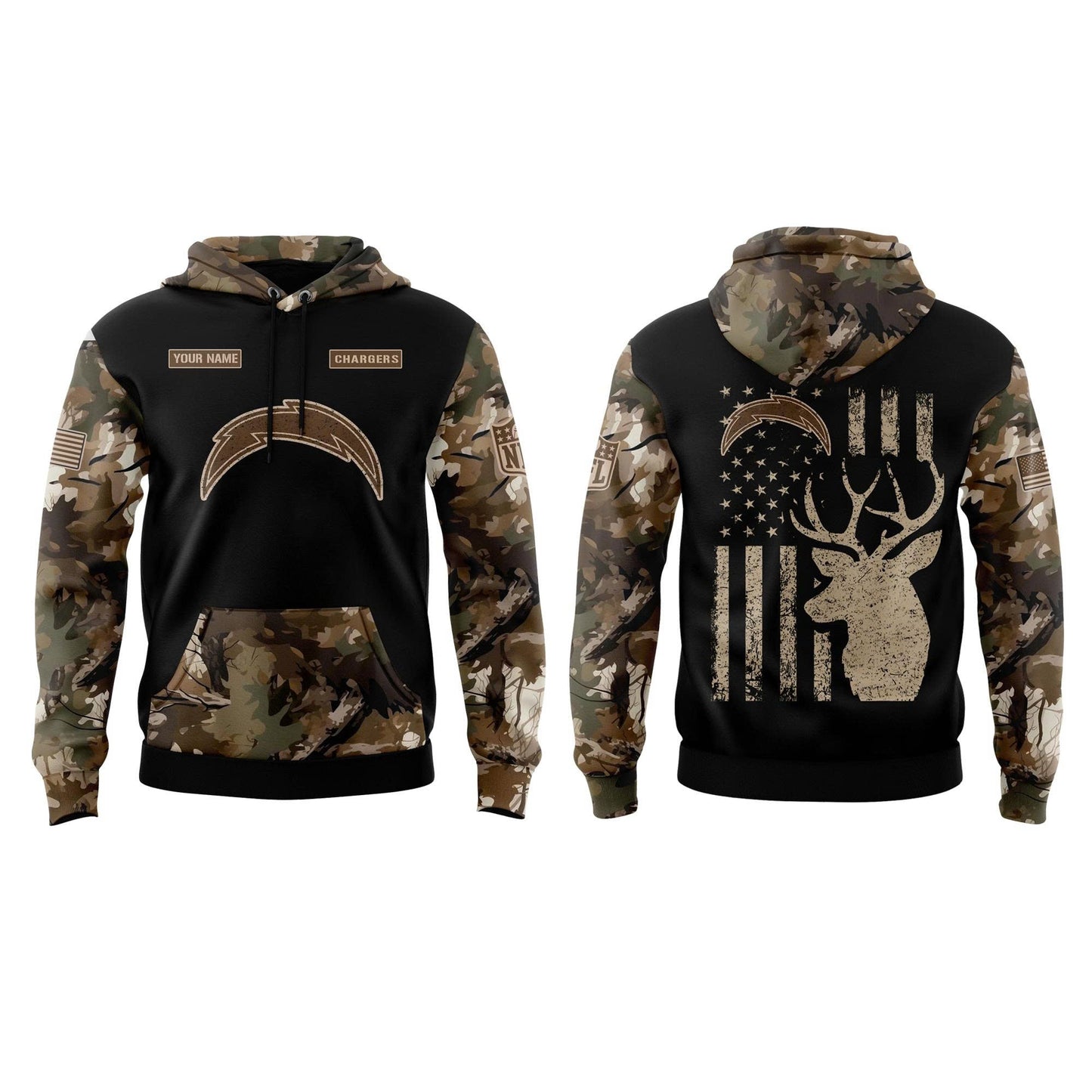 Los Angeles Chargers x Hunting Fleece Combo Hoodie | Jogger | Cap