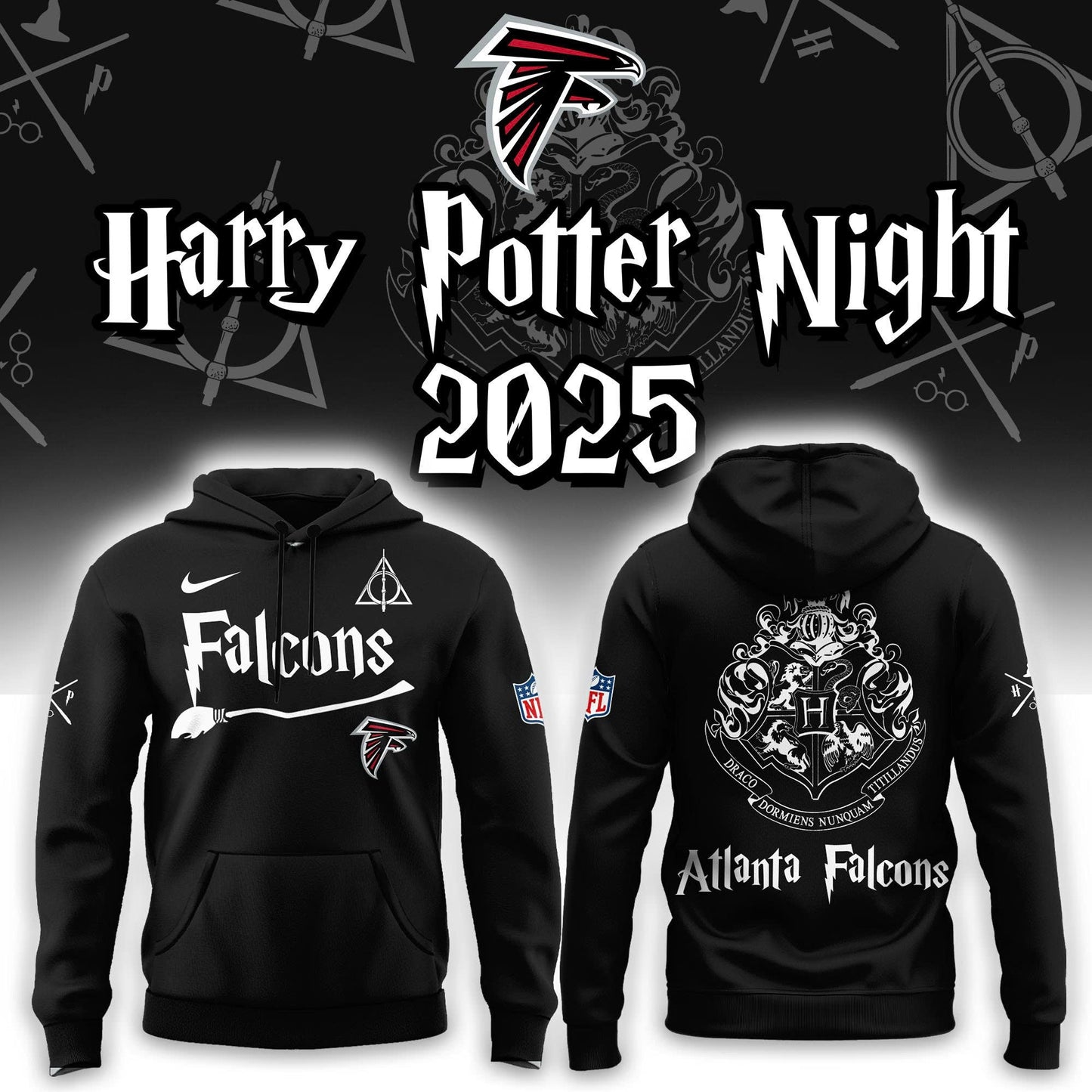 Atlanta Falcons Harry Potter 2025 Combo Hoodie